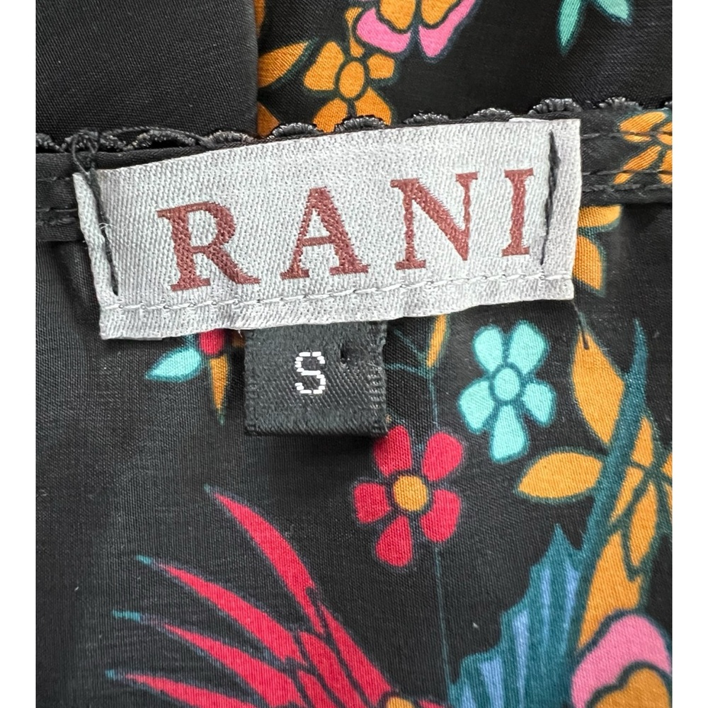 🌺 EUC RANI Vibrant Floral Asymmetrical Maxi Dress | Size S - Picture 12 of 12